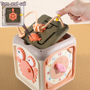 Nuovo Stile Pianoforte Musicale per Bambini 6 in 1, Giocattolo a Tamburo a Sei Lati, Cubo Attività Montessori per Bambini - Product Image 4
