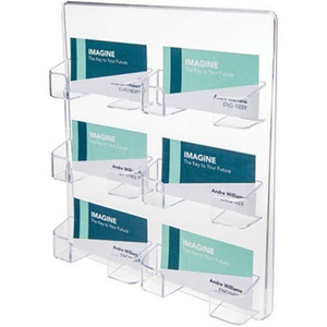 Wall Mounted Custom Clear Acrylic Business Card Display <b>Stand</b> Holder with Customized Color & Logo Customized Size for Office - Product Image 3