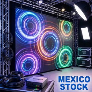 Écran LED flexible 3x2m pour intérieur et extérieur, écoénergétique, pour salons professionnels, événements sportifs et commerciaux, disponible en stock au Mexique - Product Image 1