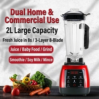 Mixeur Plongeant Commercial à Écran Tactile Haute Vitesse Semi-Automatique pour Smoothies et Mousseur à Lait Multifonctionnel pour Usage Domestique