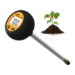 Medidor de PH 3 em 1 para solo, sonda digital para plantas, temperatura e umidade do solo, medidor de PH
