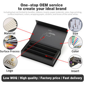 Boîte cadeau à fermeture magnétique personnalisée avec plateau intérieur pour cosmétiques haut de gamme, bijoux, <span class=keywords><strong>montres</strong></span>, emballage OEM, boîte de vente au détail de luxe haut de gamme - Product Image 2