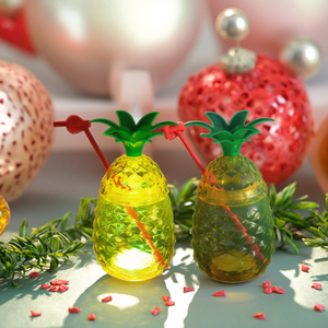 IShine Custom 550ml LED Pineapple <strong>Cup</strong> Straw Beautiful Outdoor Daily Cute Glasses for Easter Lovely Reusable Party Light up <strong>Cup</strong> - Product Image 4