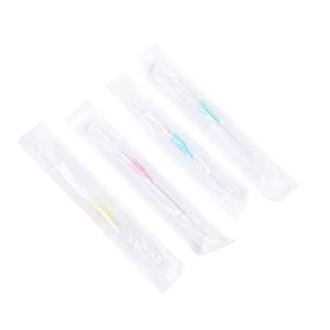 Agujas de infusión veterinarias para perros, con forma de pluma, calibres 22, 24, 26G, con tapas de heparina, aguja de jeringa de plástico reutilizable para exportación - Product Image 1