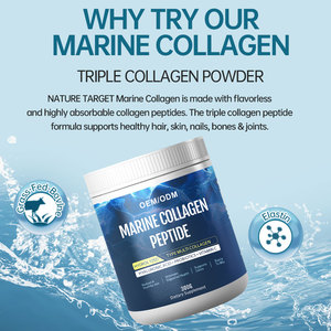 Toptan özel etiket hyaluronik asit ve cilt beyazlatma için C vitamini ile hidrolize deniz kollajen Protein tozu - Product Image 5