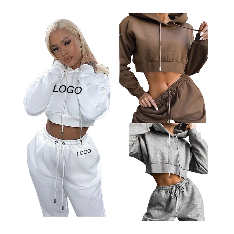 Модный свитер, свитшоты, индивидуальный логотип от производителя, простой кроп-топ, женские худи