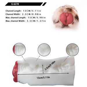 Juguete Masturbador Masculino de Silicona de Felpa, Lola Dalmatian, Criatura de Fantasía, Copa Estimuladora Manual Suave de Canal Único para - Product Image 6