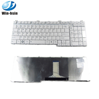 Clavier américain 100% neuf pour ordinateur portable Toshiba Satellite L500 P505 A500 L580, noir et blanc