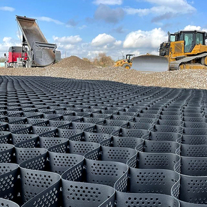 Terram HDPE PP lối đi ngoài trời giữ lại tường 3D thiết kế mô hình dốc giải pháp trơn tru khả năng hàn geocells sản phẩm - Product Image 4