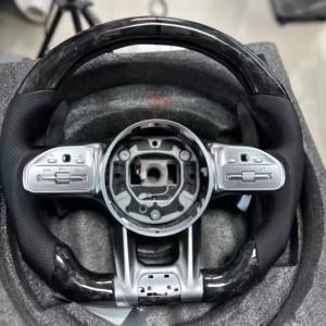 <span class=keywords><strong>Volante</strong></span> de cuero de fibra de carbono para Mercedes Benz W204 <span class=keywords><strong>Cla</strong></span> C117 W176 W212 W213 W207 W218 X204 C63 <span class=keywords><strong>AMG</strong></span> C180 - Product Image 2