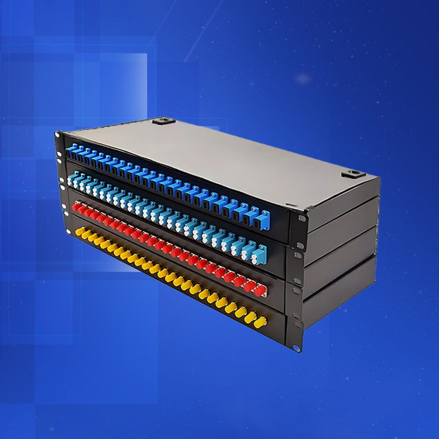 Zxofc Brand 24-Port Rack-Mounted 19inch 19inch Rack-Mounted Fiber Optic Splice Distribution Telecommunication Grade Thickened