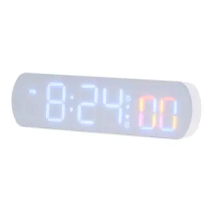 CHEETIE CP164 Set suara estetika jam Alarm Digital Led kecil tempat tidur berat