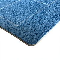 Revêtement acrylique PVC pour terrain de pickleball portable 44x20 pieds, revêtement de sol enroulable antidérapant