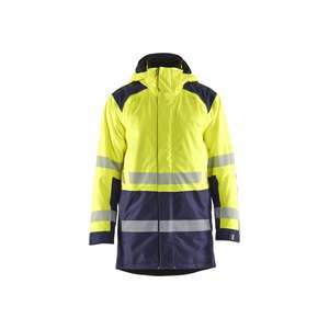 BLAKLADER - 445719873389XS Parka de invierno Hi-Vis Amarillo/Azul marino-EAN 7330509857465 ROPA DE TRABAJO DE LA HI-VIS - Product Image 1