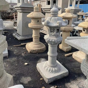 Lanternes japonaises en pierre de <span class=keywords><strong>granit</strong></span> gris naturel H90cm/H120cm/H150cm/H180cm - Product Image 1