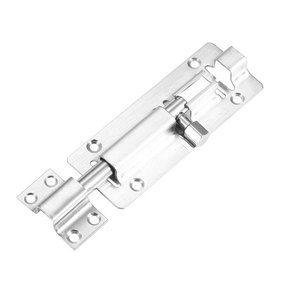 Perno de puerta de acero inoxidable, cerradura antirrobo de 150mm para puertas de madera, diseño minimalista, fácil instalación - Product Image 2