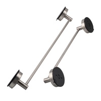 Porte-serviettes à ventouse pour douche Porte-serviettes de salle de bain en acier inoxydable