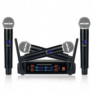 ไมโครโฟนไร้สายแบบคู่ UHF Pro 58 ระบบมือถือระยะไกล 2 ช่องสัญญาณ ขายดีจากโรงงาน - Product Image 6