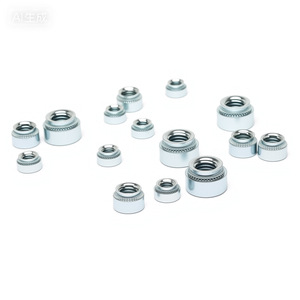 Tuercas de Presión Métricas M2 M2.5 M3 M4 M5 M6 M8 M10, Roscado Derecho, Grado B, Nivel 8.8, Acero al Carbono, Recubrimiento de Zinc Azul/Blanco - Product Image 3