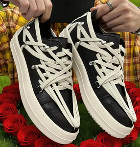 Chaussures de sport pour hommes de marque de créateur, en toile respirante de haute qualité, à lacets, basses, classiques, à semelle épaisse, avec lacets et sangles - Product Image 6