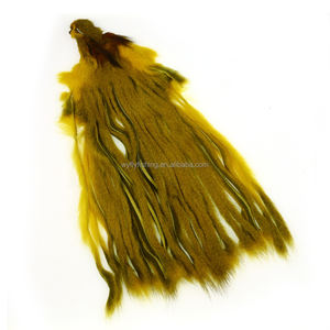 Pesca con mosca Piel de ardilla entera Pelo grueso natural Tira de Zonker Ninfas Señuelo Doblaje Materiales para atar moscas - Product Image 3