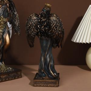 เครื่องประดับนางฟ้าเทพธิดากรีกโชคลาภงานฝีมือเรซินรูปปั้นในตำนานตู้ไวน์ห้องศึกษาธีมศิลปะ - Product Image 3
