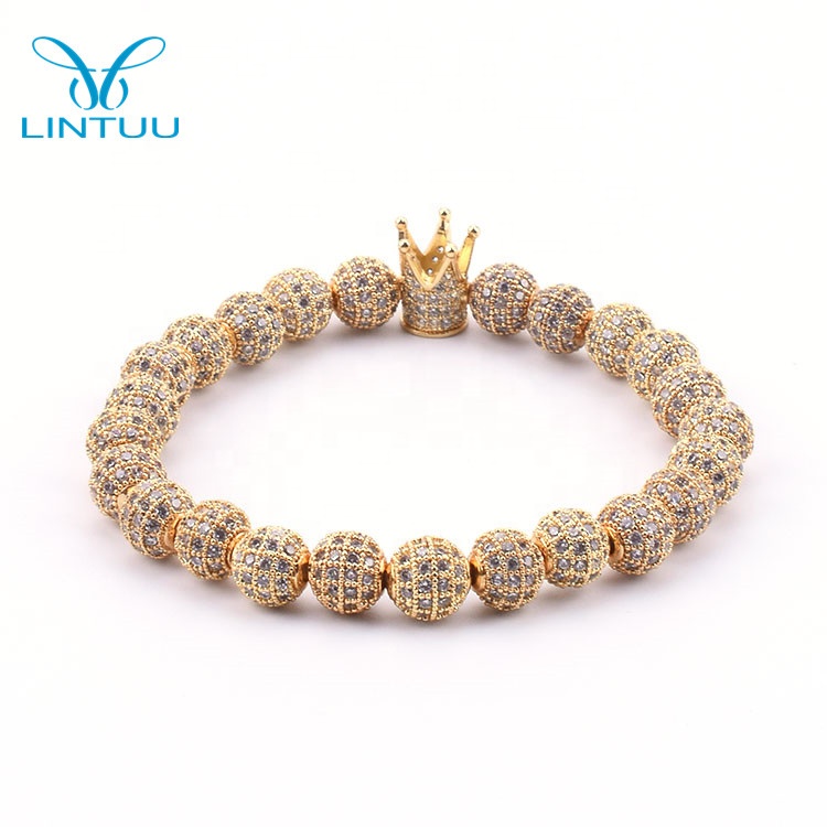 bracalet trendy gold men