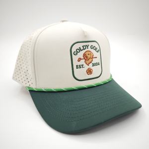 Gorra de golf OEM de moda casual con bordado de 5 paneles, unisex, con orificios cortados a láser, gorra de béisbol deportiva personalizada con estampado de leopardo, ajustable - Product Image 1