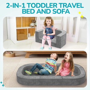 Custom Manufacturer Comfortable Safety Toddler <b>Floor</b> <b>Beds</b> with Soft Foam for Baby and Kids with Washable Cover Portable Handle - Product Image 3