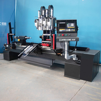Machine à Tourner Automatique de Qualité Supérieure 7T 4 Broches pour Pieds de Table, Bois, Artisanat en Bois, Bols, Tour à Bois CNC