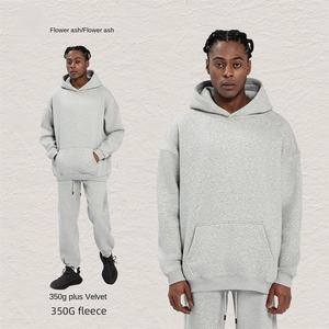 ชุดสเวตเตอร์โอเวอร์ไซส์สไตล์สตรีทเทรนดี้สำหรับผู้ชาย  ผ้ากำมะหยี่  แบบหลวม  ทรงอเมริกัน  คอลเลคชั่นฤดูใบไม้ร่วง/ฤดูหนาว 2025  นำเข้า - Product Image 6