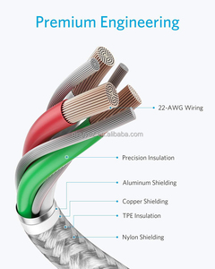 สาย <span class=keywords><strong>C</strong></span> เป็น <span class=keywords><strong>C</strong></span> 6.6FT 3.3FT ไนลอนขนาดใหญ่แบบถักเร็วสายชาร์จชนิด <span class=keywords><strong>C</strong></span> ถึง <span class=keywords><strong>C</strong></span> ขนาด60W สีขาวสำหรับโทรศัพท์ Samsung สำหรับใช้งานกับกล้อง - Product Image 4