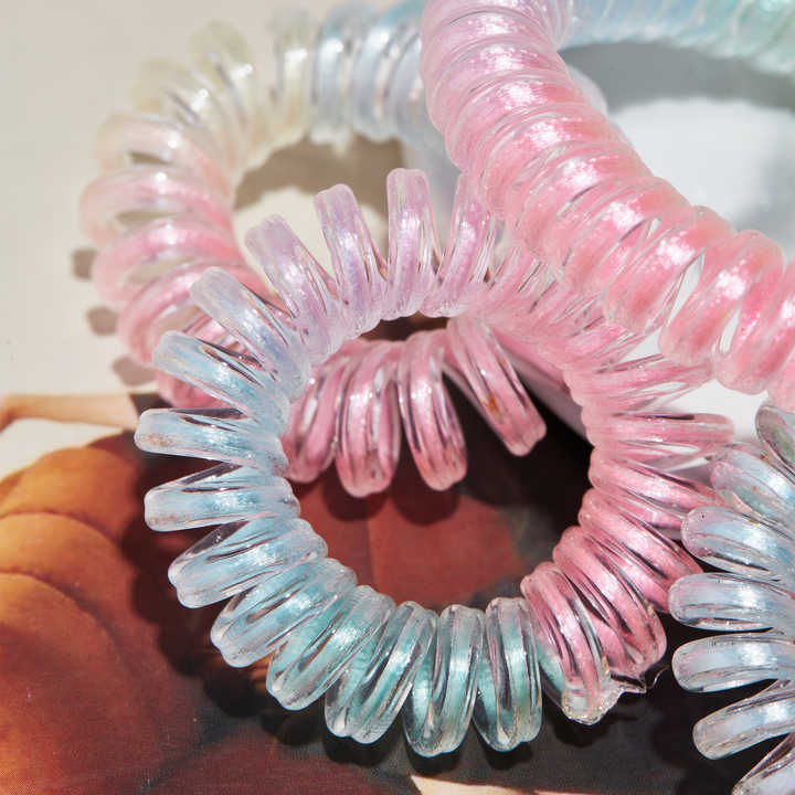 Large Different Style Coil Hair Ties in Bulk, Hair Rubber Band, Elastic Hair Band