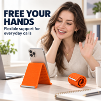 Support de téléphone et tablette flexible, support de bureau pliable et réglable pour iPhone et iPad, support mains libres pour bureau et voyage