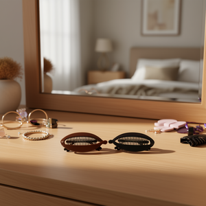 MNJ Hair Clip 07402 Brown Black 12Pcs Set - Product Image 2