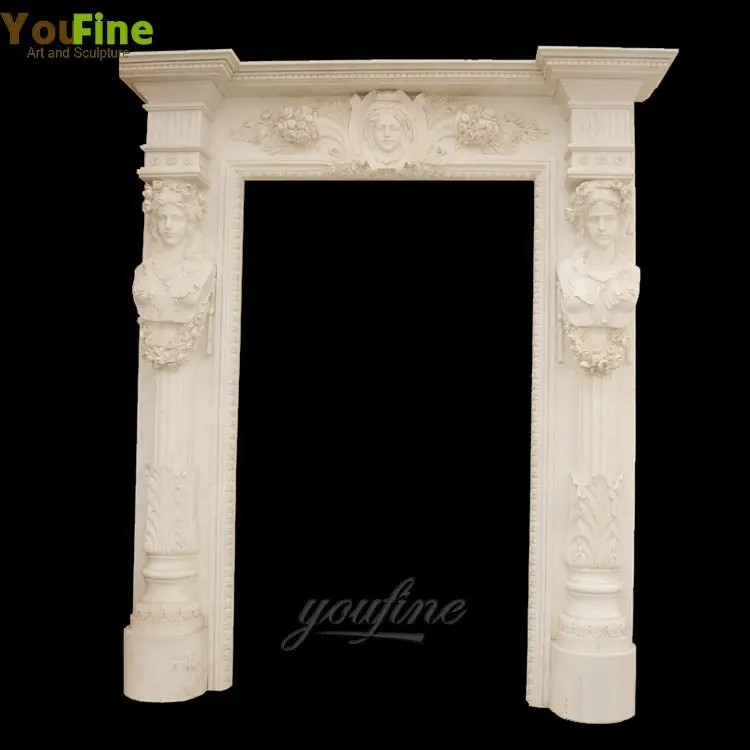 Outdoor Arch Marble Door Surround for Decor