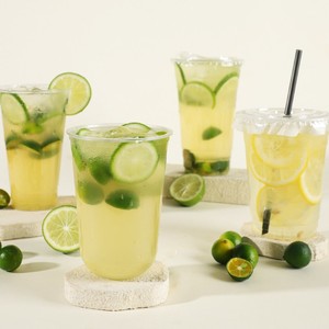 Vasos Desechables de Plástico PET Transparente de 12 oz con Tapa, Vasos Transparentes de PET para Bebidas Frías, Té de Burbujas, Jugos, Café y Bebidas - Product Image 5