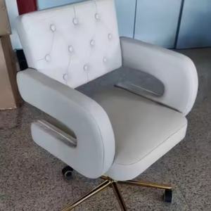 Luxury Work Rolling Barber Stylist <b>Chair</b> With Attached Wheels Rolling Spa Facial <b>Salon</b> Beautician Stool Seat <b>Chair</b> - Product Image 1