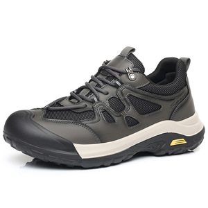Chaussures de randonnée pour hommes, tige en mesh respirante, bout rond, semelle extérieure en caoutchouc, semelle intermédiaire en EVA, chaussures de marche décontractées d'automne pour l'extérieur - Product Image 4
