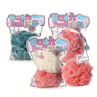 Éponge de bain naturelle douce en loofah, filet de douche exfoliant, boule de douche pour le corps, éponge moussante pour éliminer les peaux mortes et favoriser une mousse riche