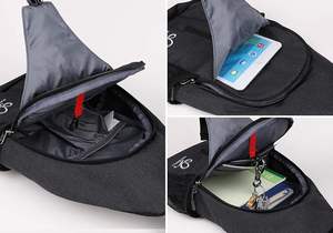 <span class=keywords><strong>WATERFLY</strong></span> Sac à dos à bandoulière Sac à bandoulière Voyage Randonnée Sac de poitrine Sac à dos - Product Image 6