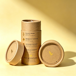 Boîte cylindrique en papier écologique, alimentaire, multi-tailles, pour biscuits, chocolat, noix, snacks, thé, avec logo personnalisé. - Product Image 3