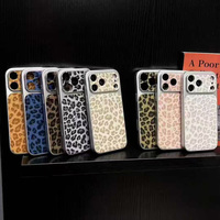 Étui de téléphone rigide de luxe à motif léopard sexy pour iPhone 15 Pro Max 17Air 16E 14 13 Pro X Xr Xs Max 7/8 Plus