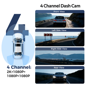 AZDOME M350, la Nueva Cámara para Coche con Apple Find <span class=keywords><strong>My</strong></span>, 4 Canales, 360 Grados, 2k+1080p, 5G Wifi, GPS, con Control por Aplicación - Product Image 3