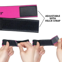 Bandeaux élastiques personnalisables à faible MOQ, bande élastique ajustable personnalisée, logo en spandex, dentelle pour cheveux, bande de fusion en dentelle, rose/noir