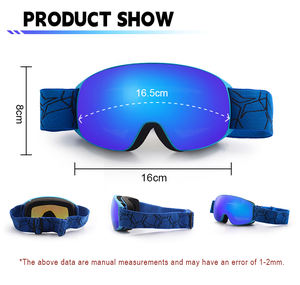 סקי לילדים משקפי מגן מחיר המפעל הנמכר ביותר משקפי סקי וסנובורד - Product Image 6