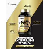Capsules d'ODM/OEM L-Arginine pour améliorer l'oxyde nitrique, favorisant la croissance musculaire, la santé intestinale, le soutien immunitaire et l'amélioration de l'endurance sportive