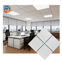 Placas de Techo Cuadradas Modernas de PVC, Insonorizadas e Ignífugas, Ideales para Apartamentos, Centros Comerciales, Hoteles, Hospitales, Gimnasios, Talleres, Supermercados y Restaurantes