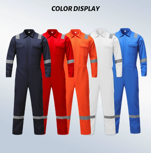 Vêtements <span class=keywords><strong>de</strong></span> <span class=keywords><strong>travail</strong></span> ignifuges en coton, <span class=keywords><strong>anti</strong></span>-statiques, respirants, résistants à la <span class=keywords><strong>chaleur</strong></span>, à manches longues, <span class=keywords><strong>de</strong></span> haute qualité, vente en gros directe usine - Product Image 4