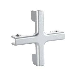 Clip de fixation en forme de T en alliage d'aluminium pour pièces en verre, taille métrique 867-01 - Product Image 1